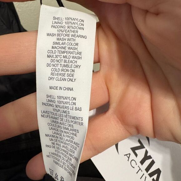 Zyia Women's Alpine Down Vest in Black XXL NWT - Picture 7 of 7